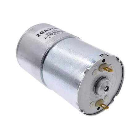 back side view of GA37RG high torque dc gear motor 12-24v