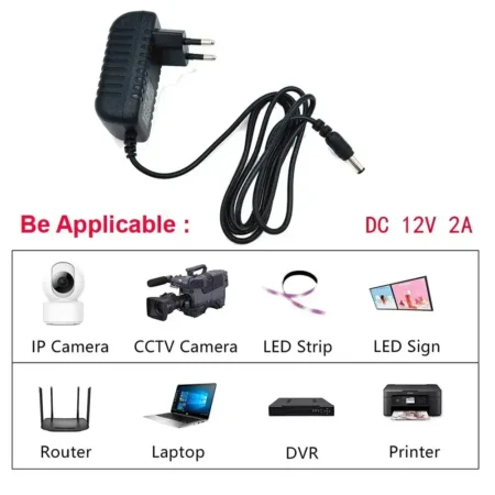 details of 12V 2A Universal Power Adapter